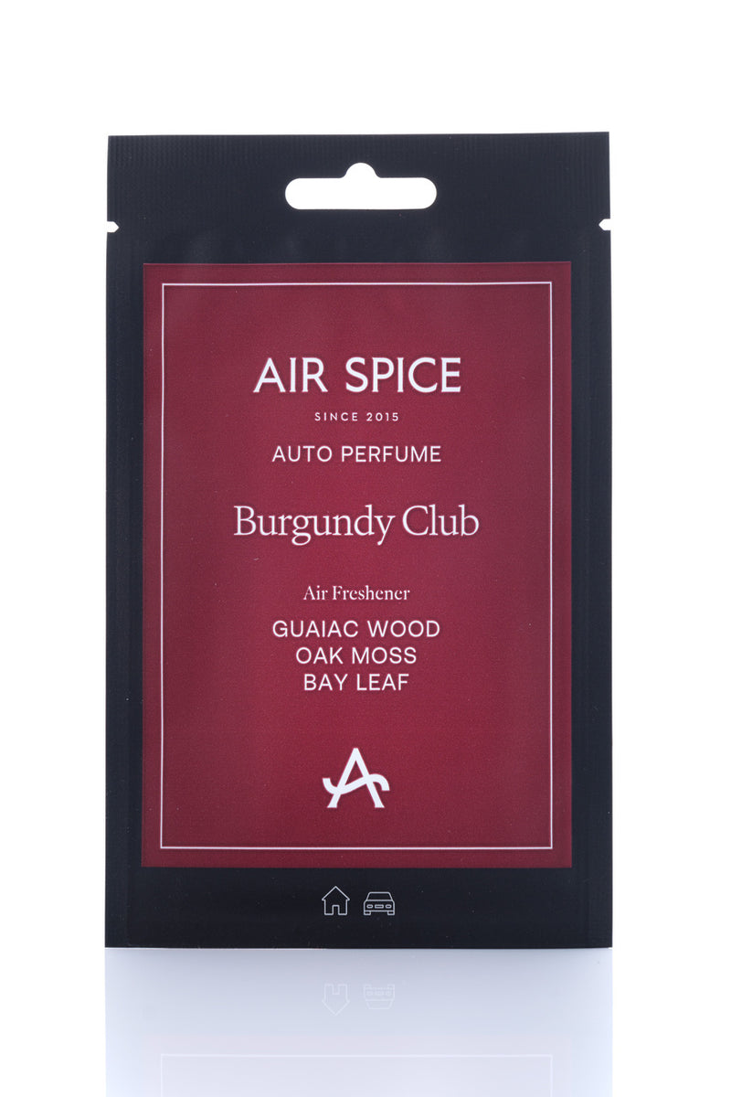 Burgundy Club Car Air Freshener
